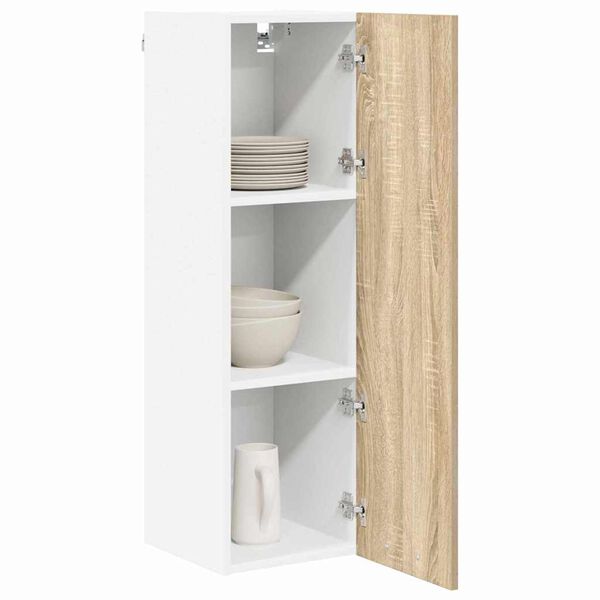 vidaXL Mueble colgante con puerta Roble Sonoma 30 x 31 x 100 cm