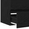 vidaXL Gabinete de Fregadero con cajón Roble Negro 60 x 38.5 x 45 cm