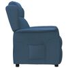 vidaXL Sill&oacute;n reclinable de tela azul