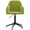 vidaXL Silla de comedor giratoria de terciopelo verde claro