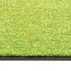 vidaXL Felpudo lavable verde 60x90 cm