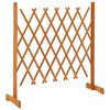 vidaXL Valla de jardín enrejado madera maciza abeto naranja 120x90 cm