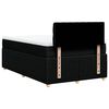 vidaXL Cama box spring con colch&oacute;n tela negro 120x200 cm