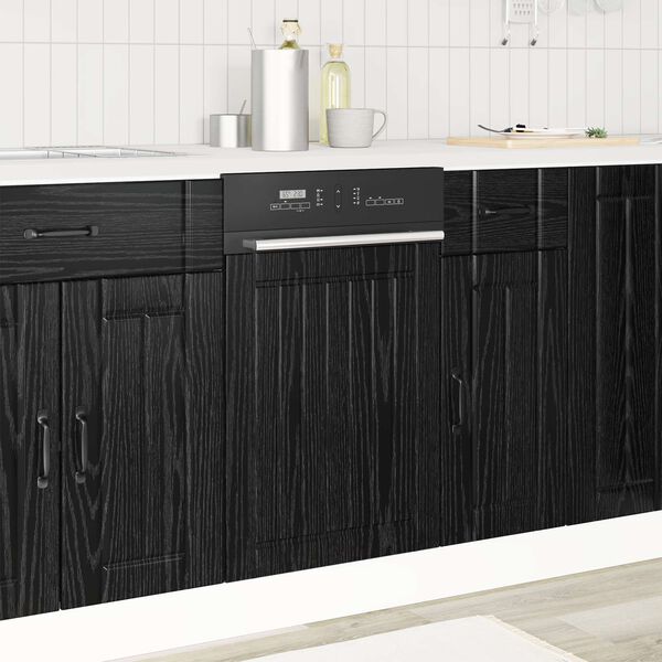 vidaXL Mueble de Cocina Roble Negro 45 x 1,5 x 67 cm