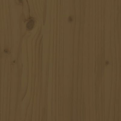 vidaXL Sofá esquinero con cojines madera maciza de pino marrón miel