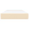 vidaXL Colchón de muelles ensacados tela color crema 120x190x20 cm