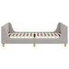 vidaXL Cama para ni&ntilde;os con cabecero Gris Claro 90 x 200 cm