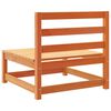 vidaXL Juego de sof&aacute;s de jard&iacute;n 5 pzas madera maciza pino marr&oacute;n cera