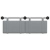 vidaXL Cabecera Colgante Liso Gris Claro 150 x 55 x 5 cm tela