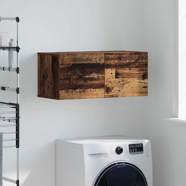vidaXL Mueble de pared Madera vieja 80 x 36.5 x 35 cm