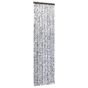 vidaXL Cortina mosquitera de chenilla marr&oacute;n y beige 56x185 cm