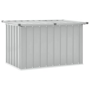 vidaXL Caja de almacenaje para jard&iacute;n gris 109x67x65 cm