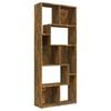 vidaXL Estanter&iacute;a madera contrachapada color roble ahumado 67x24x161cm
