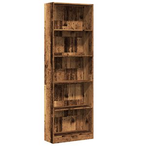 vidaXL Estanter&iacute;a madera de ingenier&iacute;a color envejecido 60x24x176 cm