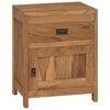 vidaXL Mesita de noche de madera de teca maciza 40x30x50 cm