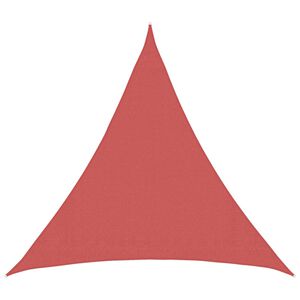 vidaXL Toldo Vela 2 x 2 x 2 m HDPE Triangular Terracota