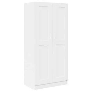 vidaXL Armario de madera contrachapada blanco 82,5x51,5x180 cm