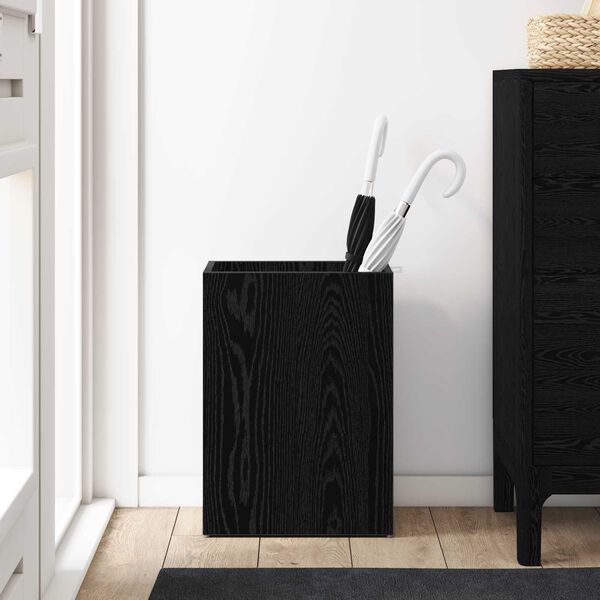 vidaXL Soporte de Sombrilla Roble Negro 40 x 20 x 55,5 cm