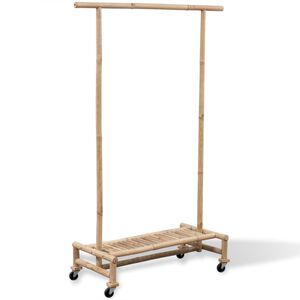 vidaXL Perchero de ropa de bamb&uacute;
