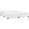 vidaXL Estructura de cama con cabecero sin colch&oacute;n blanco 180x200 cm