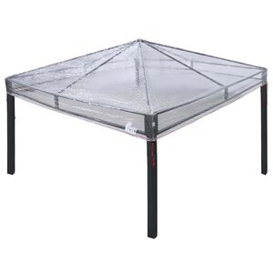 vidaXL Reemplazo de funda de gazebo Transparente 300 x 300 x 26 cm PVC