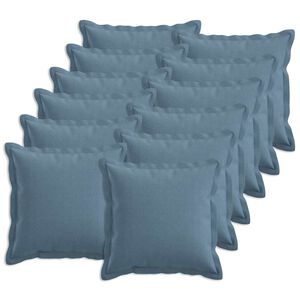vidaXL Funda de almohada 12 uds. HOUTEN Azul jeans 40 x 40 cm