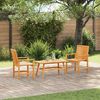vidaXL Conjunto de Sof&aacute;s de Jard&iacute;n 3 pcs Marr&oacute;n