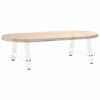 vidaXL Patas para mesa de centro en forma de A (2 unidades), color blanco, 60 x (30-31) cm, acero