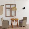 vidaXL Juego de comedor para jard&iacute;n de 3 piezas marr&oacute;n