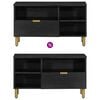 vidaXL Mueble de TV madera de ingenier&iacute;a negro 80x33x46 cm