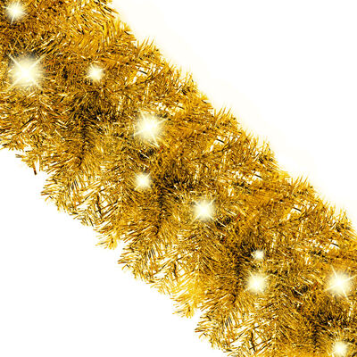 vidaXL Guirnalda de Navidad con luces LED dorado 5 m