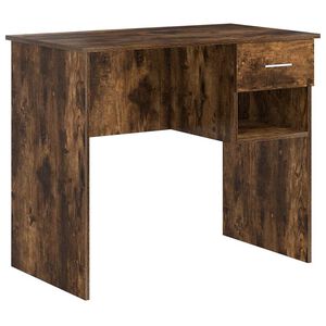 vidaXL Escritorio Roble ahumado 90 x 49 x 75 cm Madera de ingenier&iacute;a
