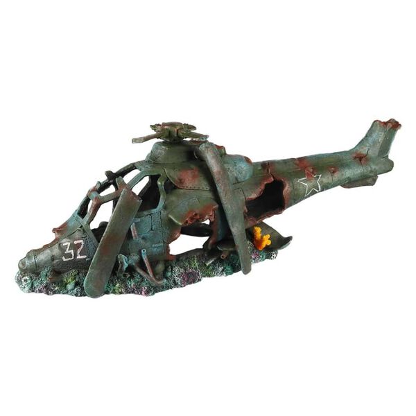 Aqua d'ella Helic&oacute;ptero para acuario poliresina 74,5x22,5x25cm