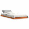 vidaXL Estructura de cama madera maciza de pino marr&oacute;n cera 75x190 cm