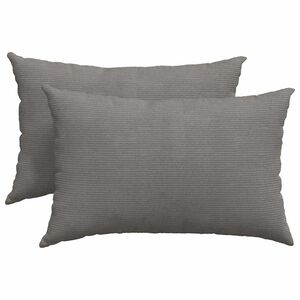 vidaXL Cojines de sof&aacute; 2 pcs Gris Claro 60 x 40 cm Tela de pana