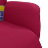 vidaXL Sill&oacute;n reclinable masaje con reposapi&eacute;s terciopelo rojo tinto