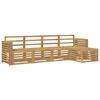 vidaXL Conjunto de sof&aacute;s de exterior 5 uds. Blanco