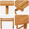 vidaXL Conjunto bistro 3 pcs Marrón madera maciza de acacia