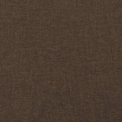 vidaXL Estructura de cama tela marrón oscuro 120x190 cm