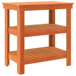 vidaXL Banco de trabajo 78,5 x 50 x 80 cm Madera de Pino Maciza