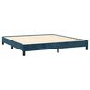 vidaXL Estructura de cama sin colch&oacute;n terciopelo azul oscuro 160x200cm