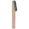 vidaXL Cabecero tapizado Gris oscuro 100 cm Madera de pino macizo