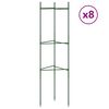 vidaXL Tutores para tomates 8 unidades acero y PP 116 cm