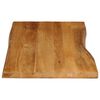 vidaXL Tablero de mesa borde natural madera maciza mango 100x60x3,8 cm