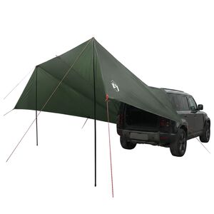 vidaXL Toldo para veh&iacute;culo con techo Verde ej&eacute;rcito 518 x 580 x 215 cm