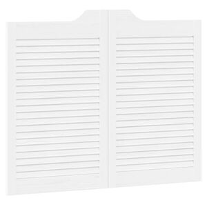 vidaXL Puertas batientes Blanco 80 x 50 cm Madera de Pino Maciza