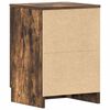vidaXL Mesita de noche madera contrachapada roble ahumado 38x35x56 cm