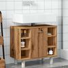 vidaXL Armario de ba&ntilde;o madera contrachapada roble artisan 60x32x53,5cm