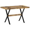vidaXL Mesa de comedor madera de mango rugosa 120x60x76 cm