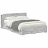 vidaXL Estructura de cama con almacenamiento Gris Hormig&oacute;n